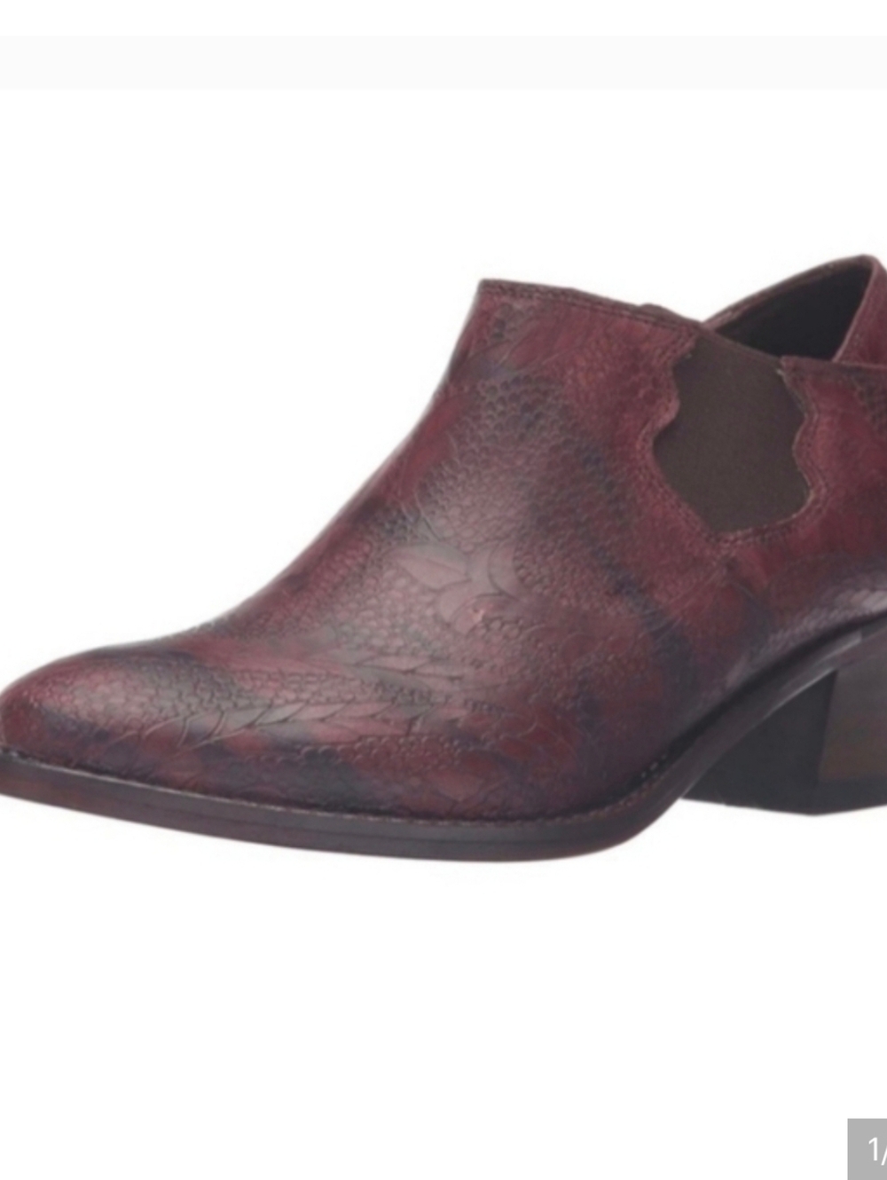 WOLVERINE ALICE LEATHER ANKLE BROWN FLORAL BOOTS SIZE 7 NWT